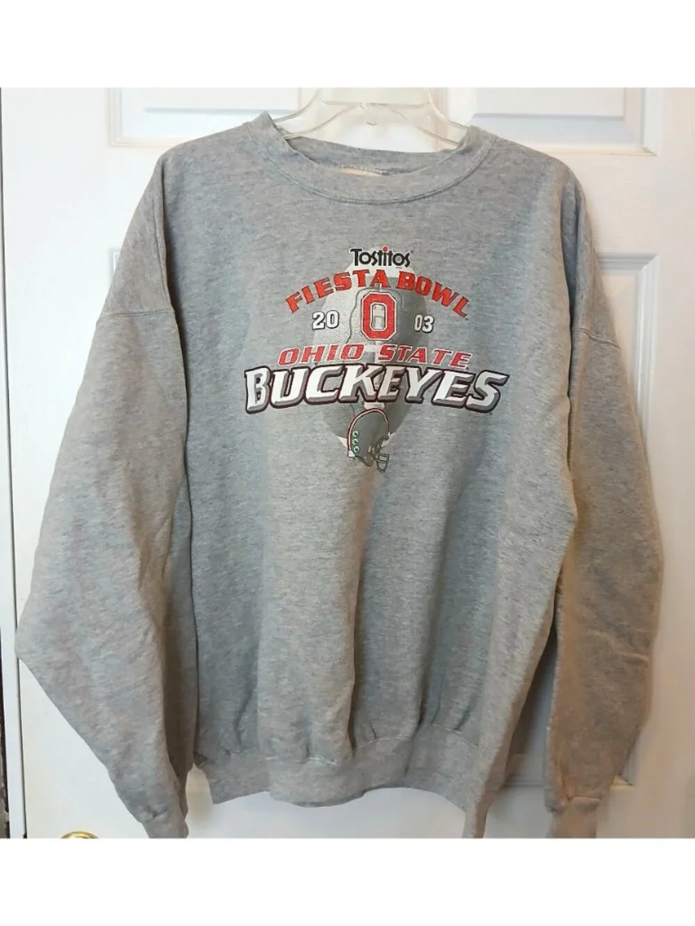 VTG Fiesta Bowl 2003 Ohio State Buckeyes Sweatshirt Hanes Boxy Fit XL-2XL #D-47 - Picture 2 of 8